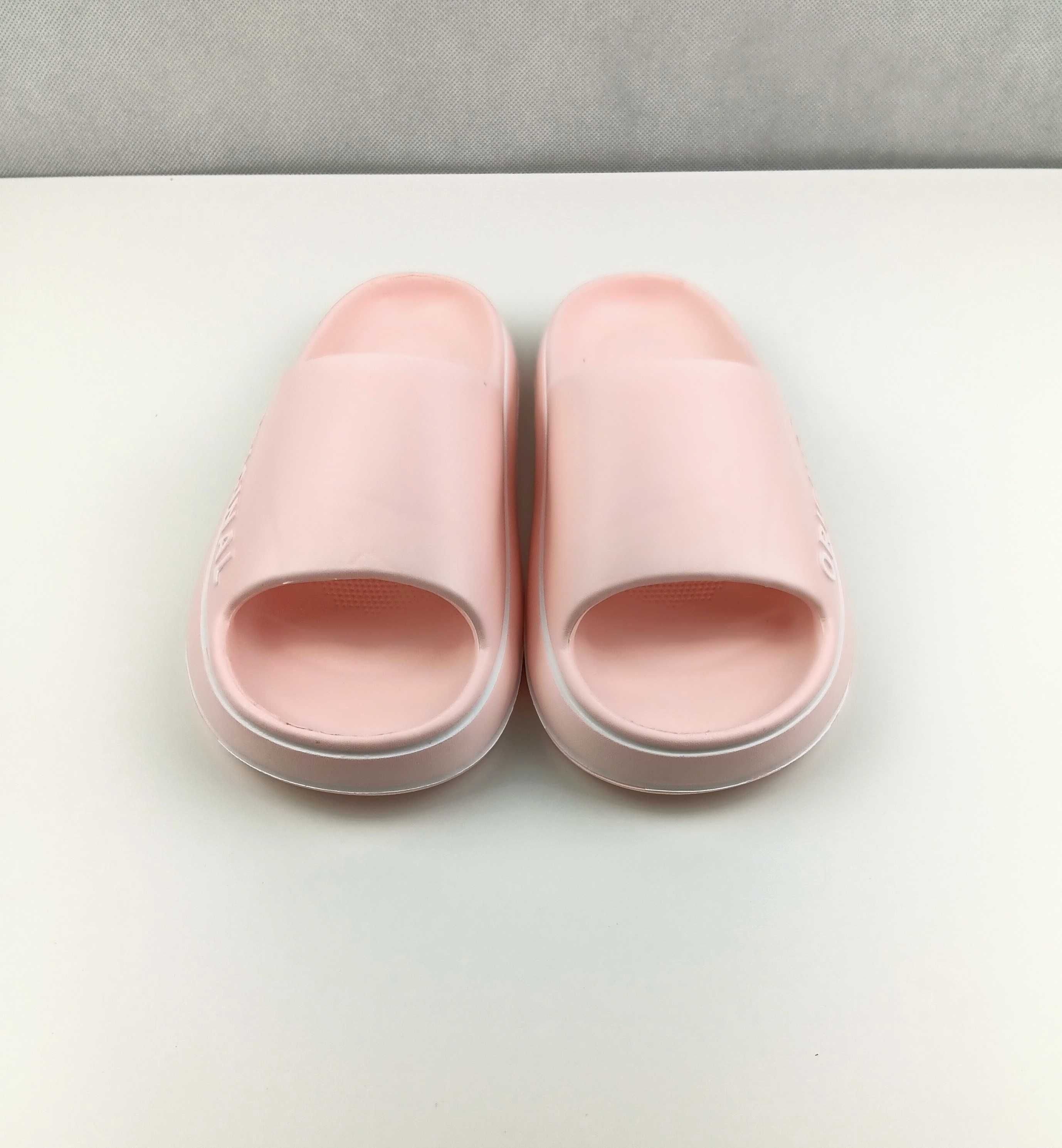 Nowe różowe lekkie klapki damskie basenowe rozmiar 37-38