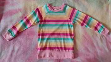 bluza w pastelowe paski KappAhl rozmiar 110/116