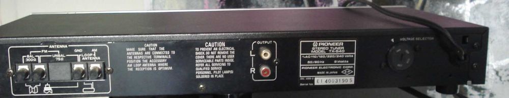 Tuner Pioneer TX-540 si vintage