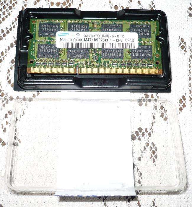 2GB Samsung soDIMM PC3-8500S DDR3 1066 MHz