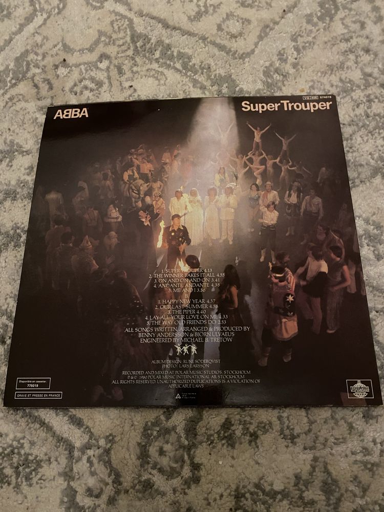 Winyl płyta analogowa ABBA Super Trouper 80s pop dance
