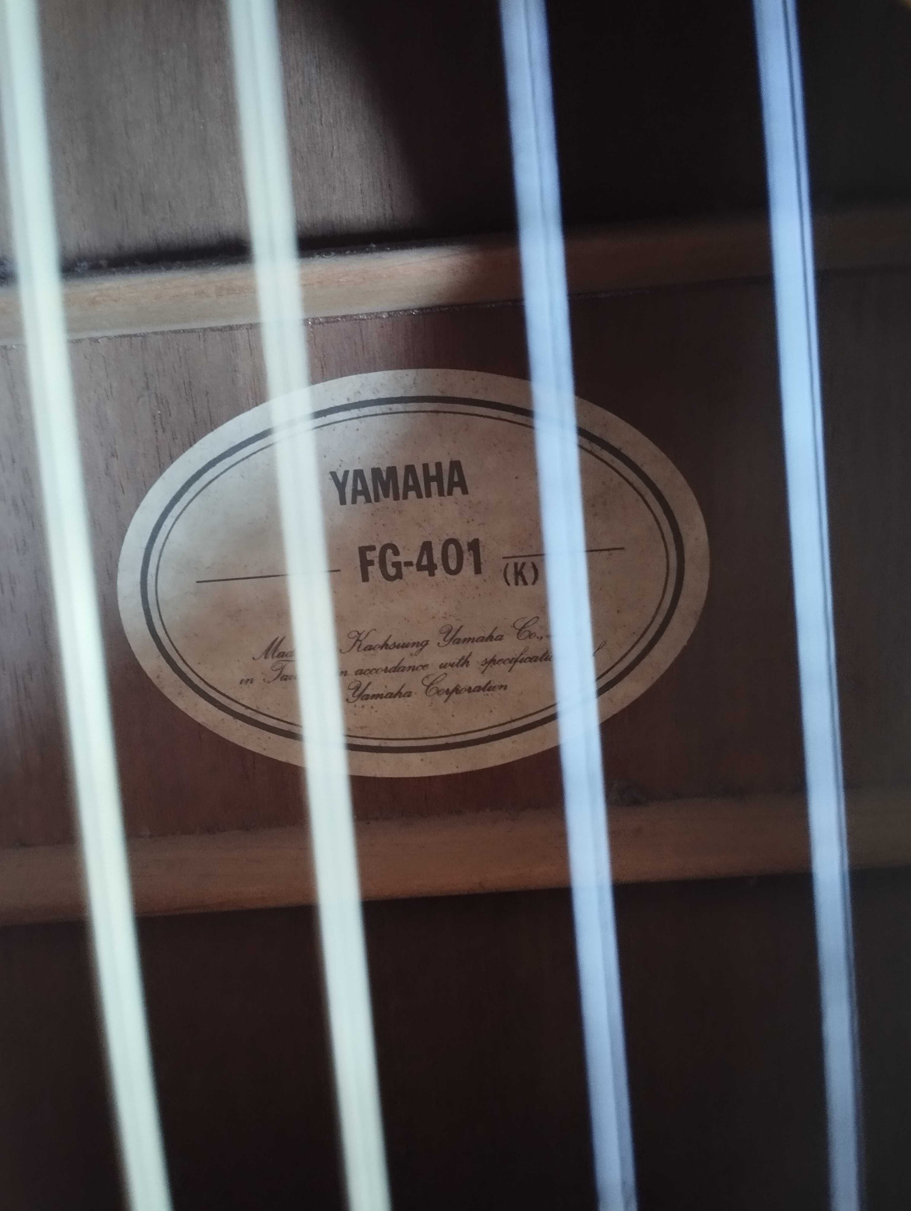 Gitara akustyczna Yamaha FG401 z futerałem GEWA  - Vintage
