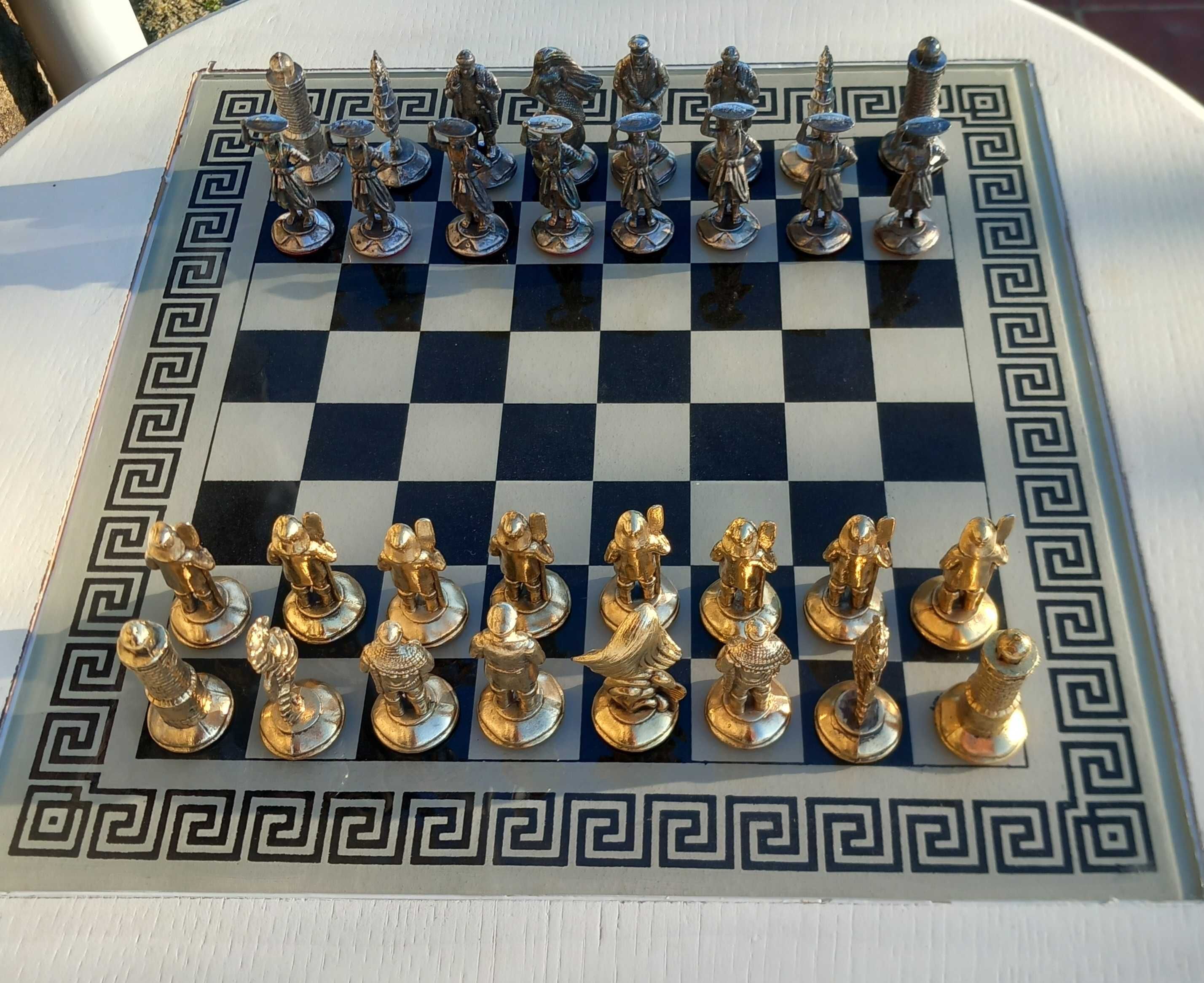 Jogo de xadrez com mesa peça unica