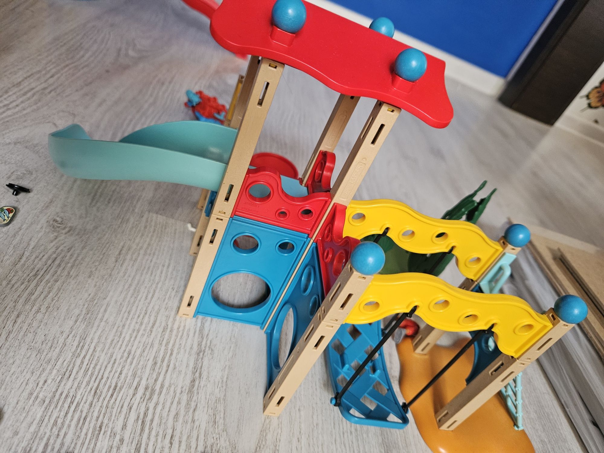 Ogromy zestaw Playmobil całość dom przedszkole szpital