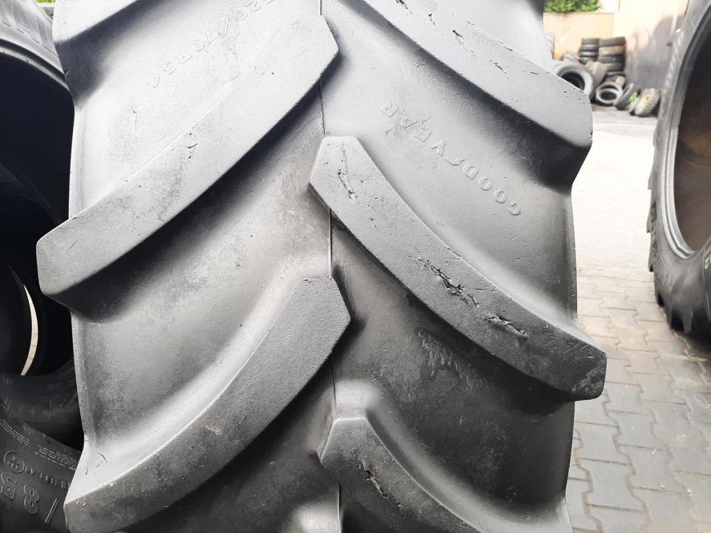 Opona używana rolnicza 520/70R34 GOODYEAR DT812; 1100zł W4532