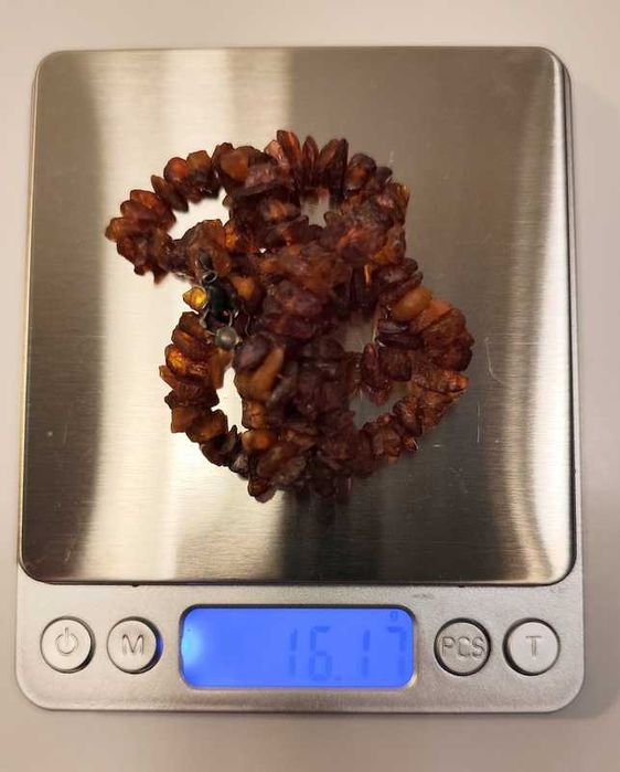 Naszyjnik z prawdziwego bursztynu 50 cm