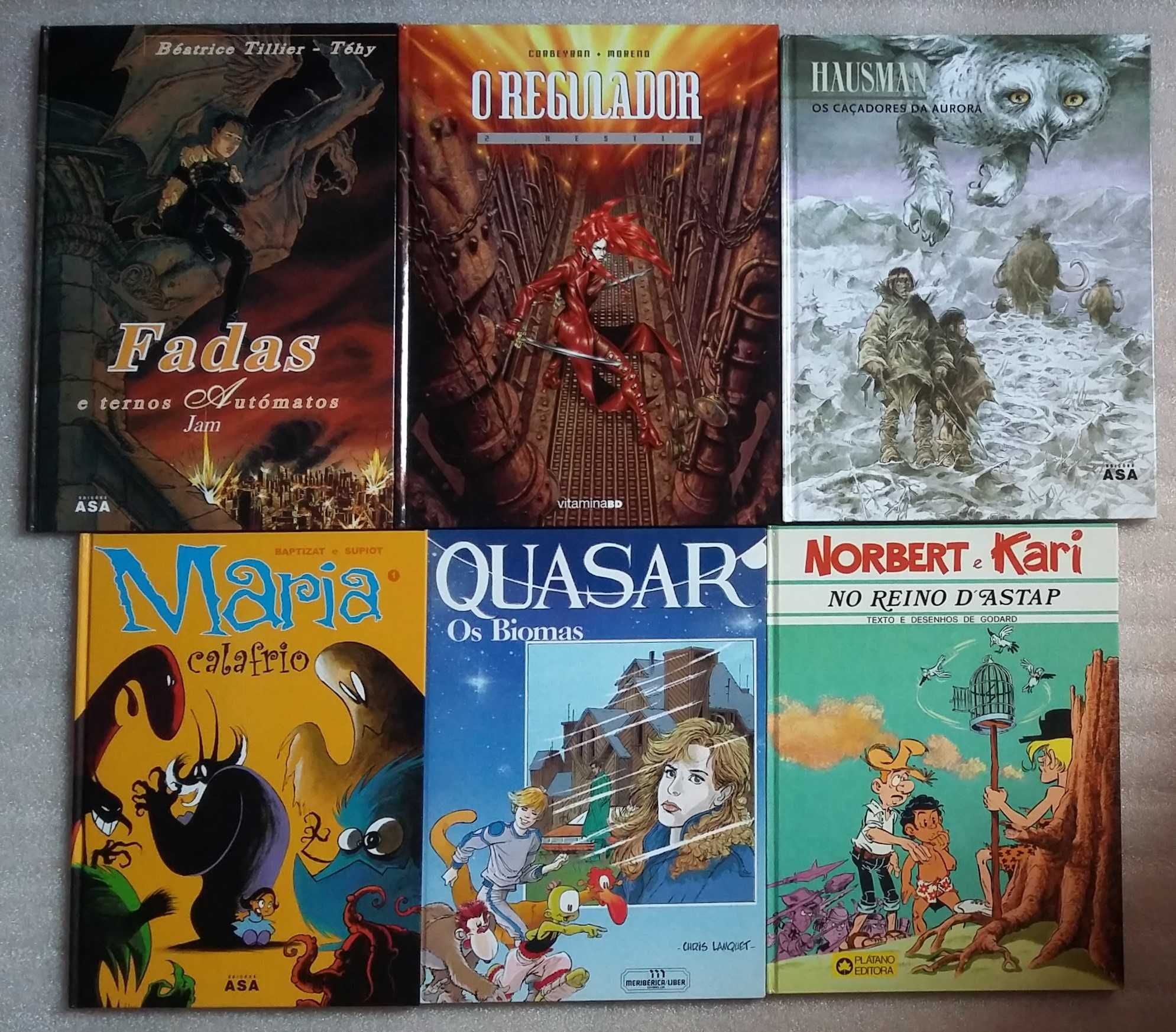 Tintin, Vic Valence. Fulù, Spirou e outros