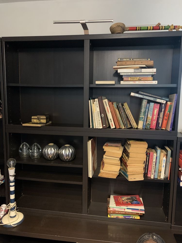 Besta da ikea preto castanho
