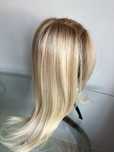 Champagne blonde premium Belle Tress 50cm mono topper syntetyczny