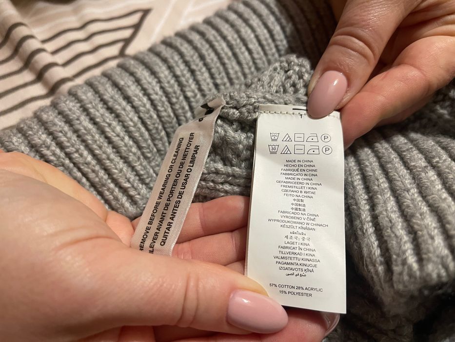 Nowy sweter Michael Kors w kolorze szarym rozmiar XL