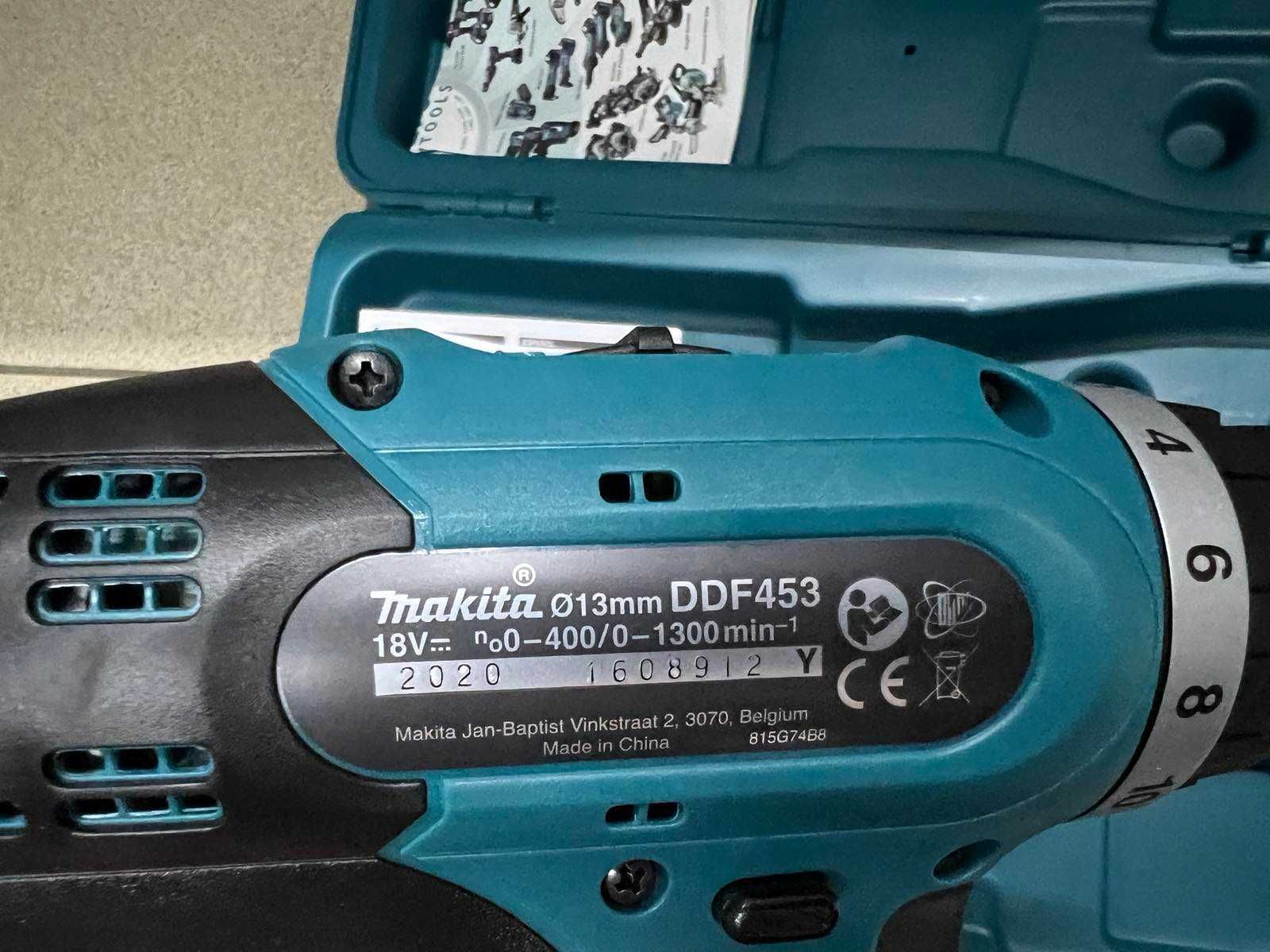 Аккумуляторная дрель-шуруповерт Makita DDF453ZK без аккумулятора и з/у