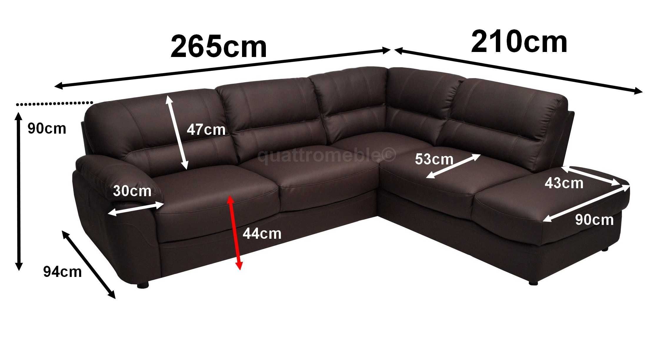 Narożnik ze skóry 265x210 i wiele innych, rogówka sofa skórzana