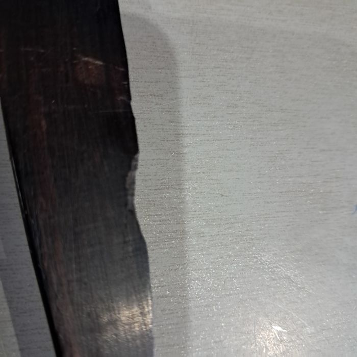 Stary nóż afrykański z drewna hebanowego