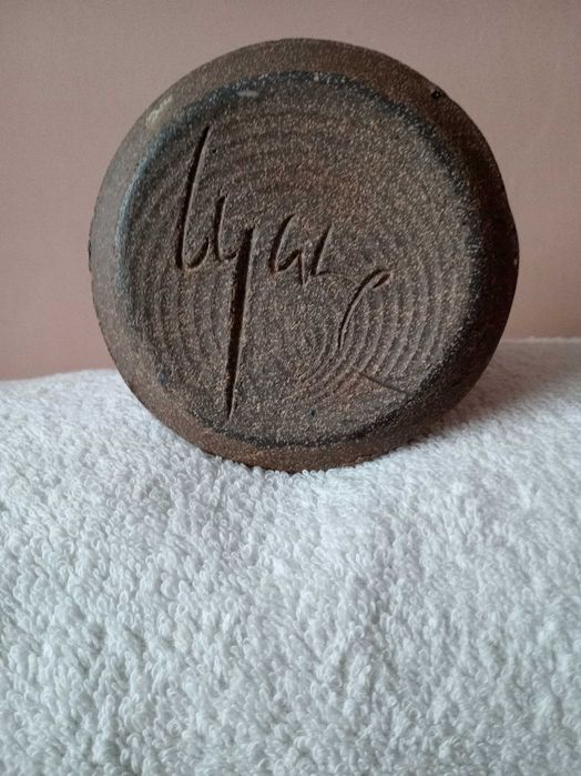 Świecznik ceramiczny, sygnowany