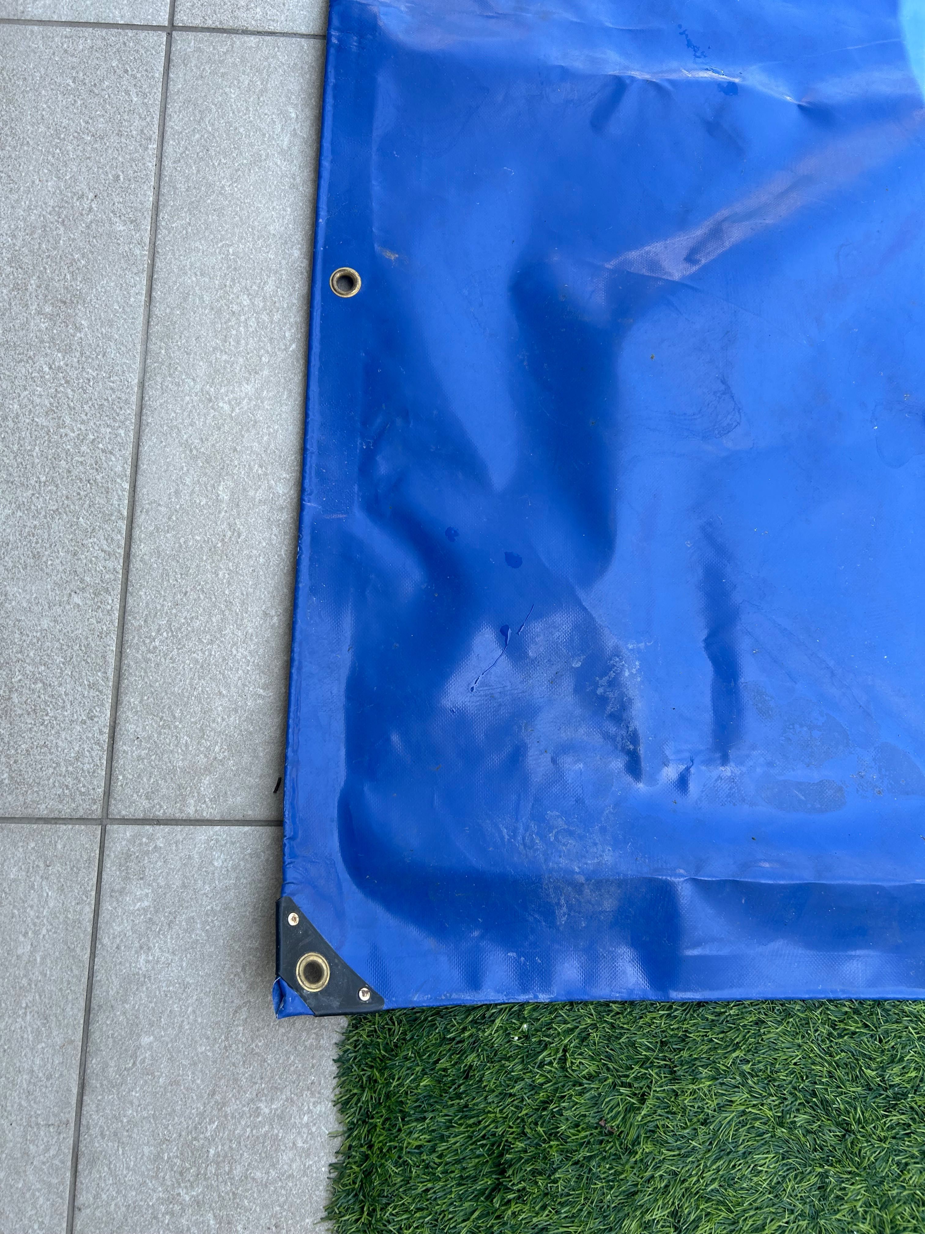 Lona azul para piscina 6x3 — como nova