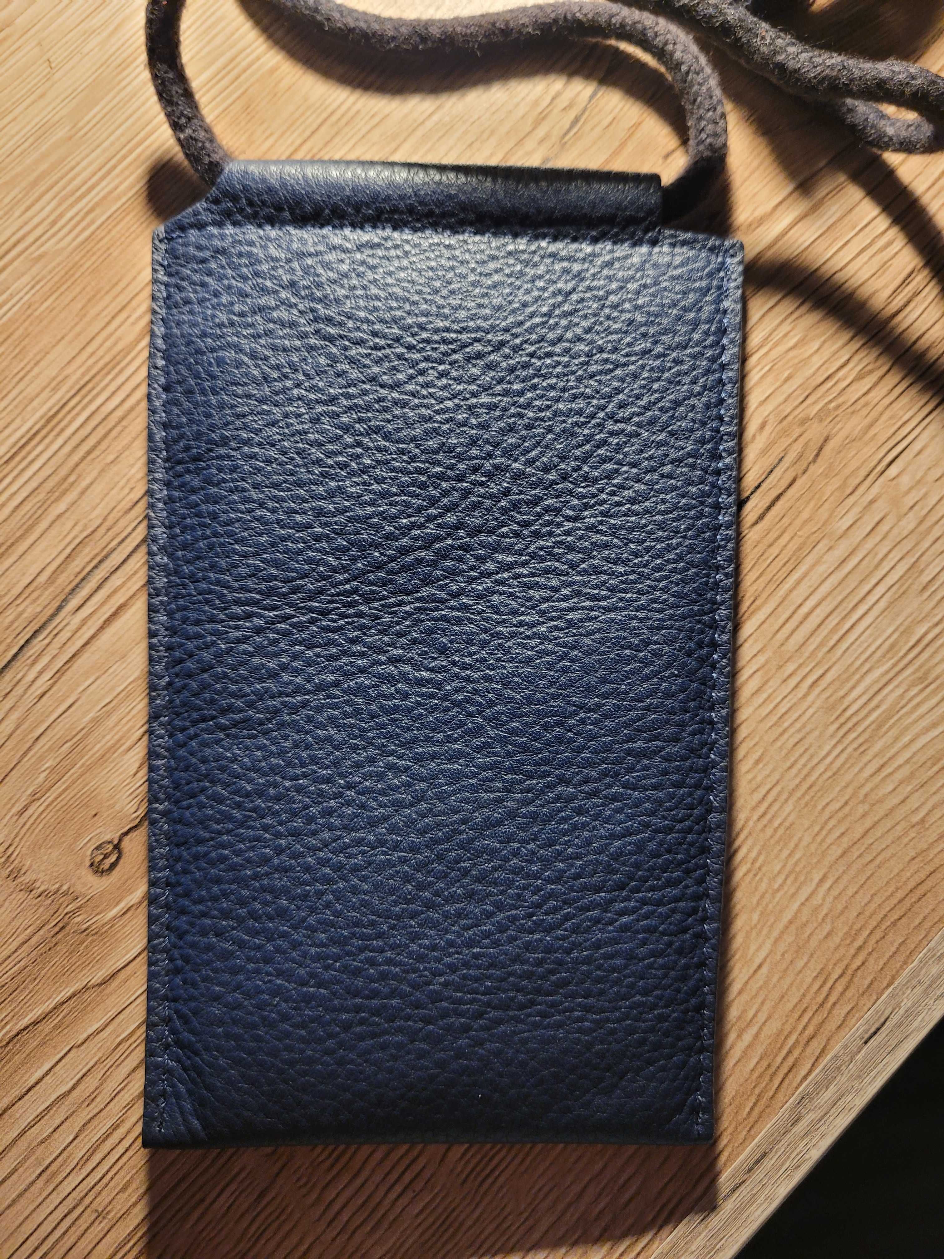 Etui kieszonka na telefon pokrowiec na telefon skórzany Zara