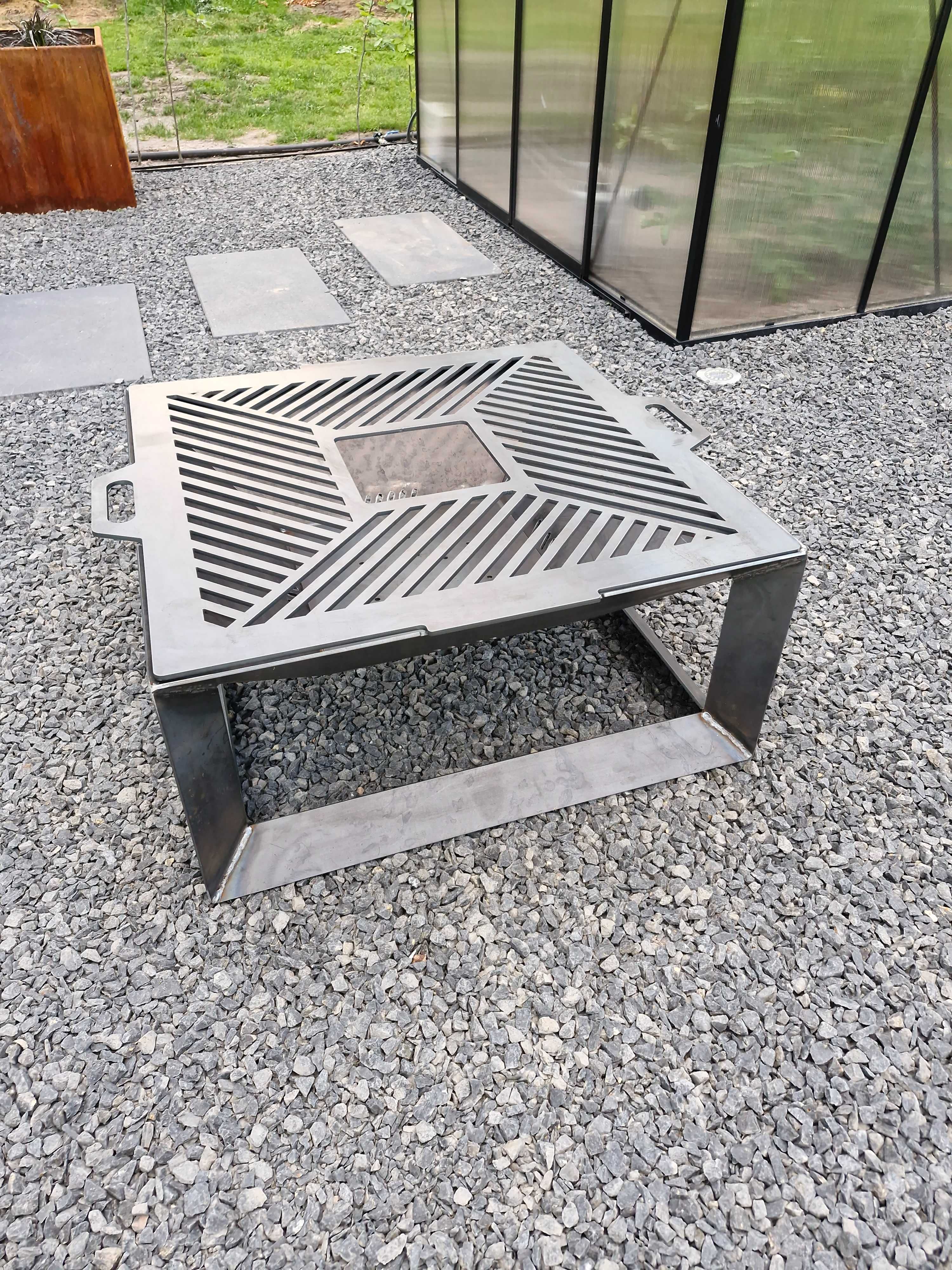 palenisko ogrodowe 4mm z rusztem 6mm o wymiarach 75x75 grill producent