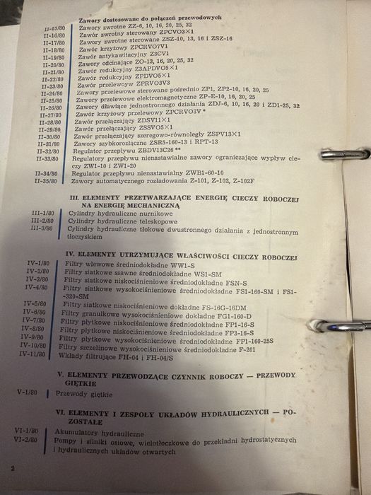 Typowe Elementy Hydrauliki Siłowej sww 0876