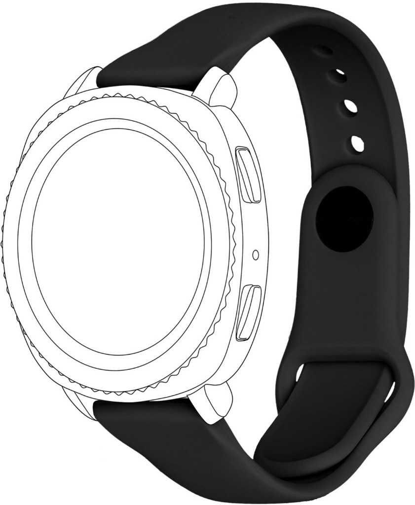 Pasek TOPP do Samsung Galaxy Watch (42mm) Czarny