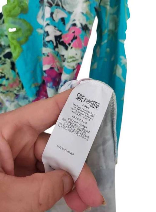 Save The Queen kolorowa bluzka L