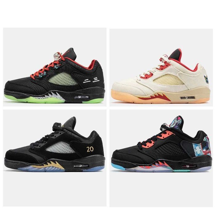 Мужские кроссовки Nike Air Jordan 5 Retro Low низкие найк джордан V