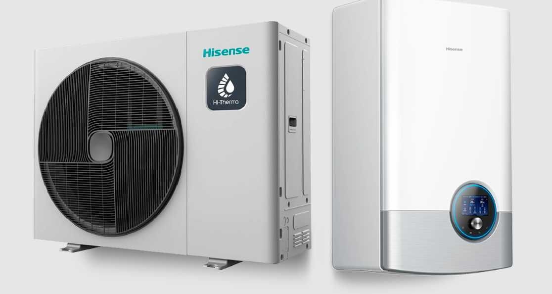 Pompa Ciepła Hisense 8kW split z montażem, buforem, zasobnikiem CWU