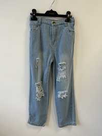 Shein spodnie dziecięce jeansy r.134