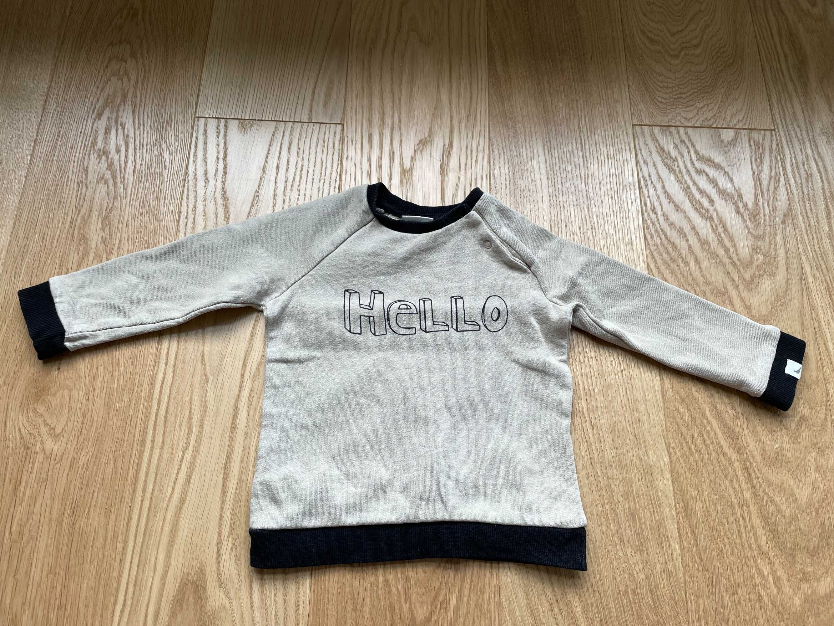 Bluza niemowlęca Turtledove London (szaro-czarna, 80 cm)