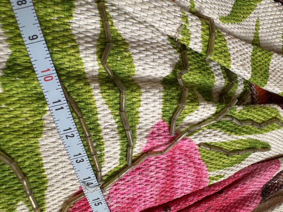 Piękna torba letnia kwiaty bambusowe raczki marconi