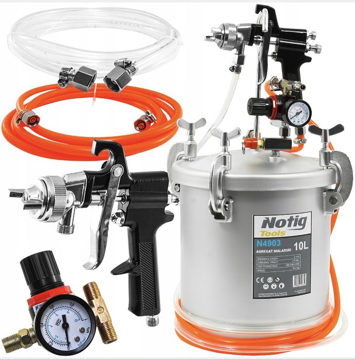 Agregat malarski pistolet lakierniczy PNEUMATYCZNY notig n4903