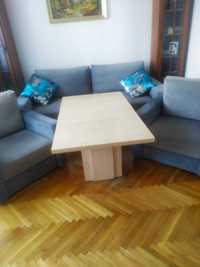 Zestaw mebli sofa +fotele +ławo/stół
