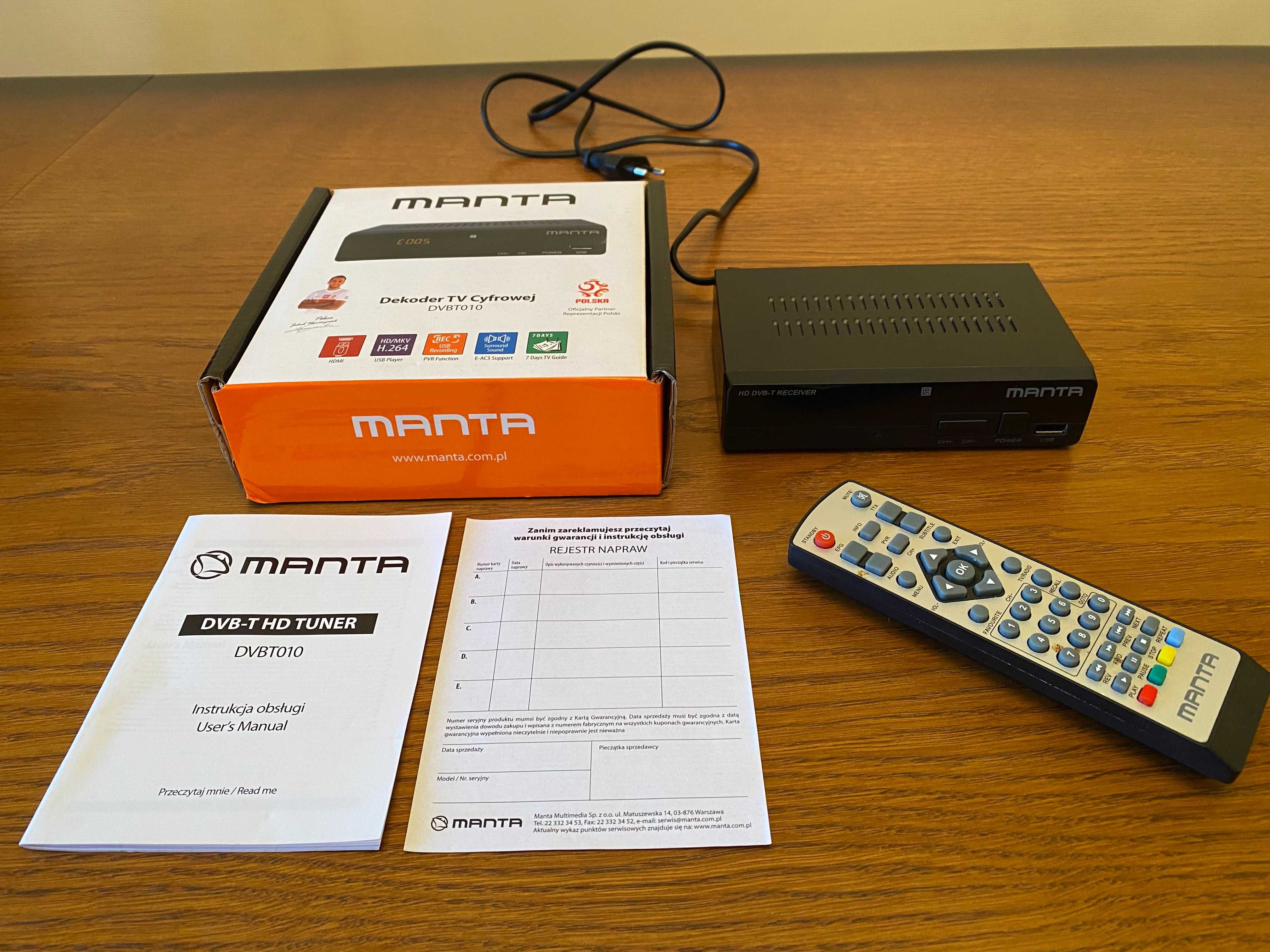 Antena cyfrowa MITON AV-860B plus dekoder telewizji cyfrowej