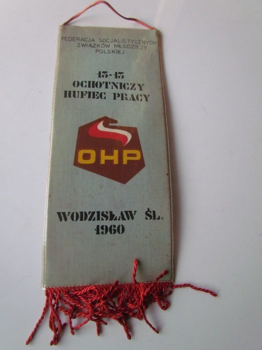 Proporczyk Kombinat Budownictwa Ogólnego ROW Rybnik 1960 FSZMP