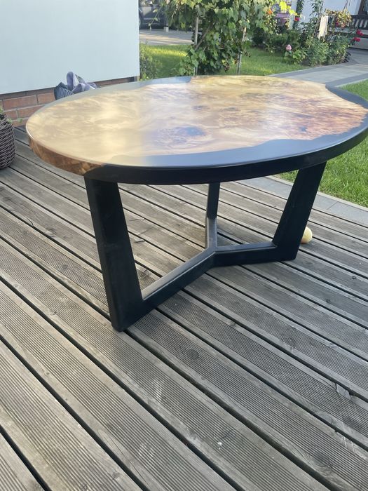 Стіл столик журнальний 110/73/56 дерево ( капова тополя)