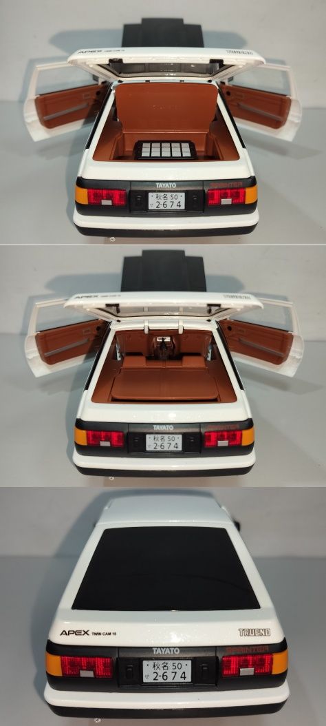 TOYOTA TRUENO AE86 Sprinter модель 1:16 Металл звук свет