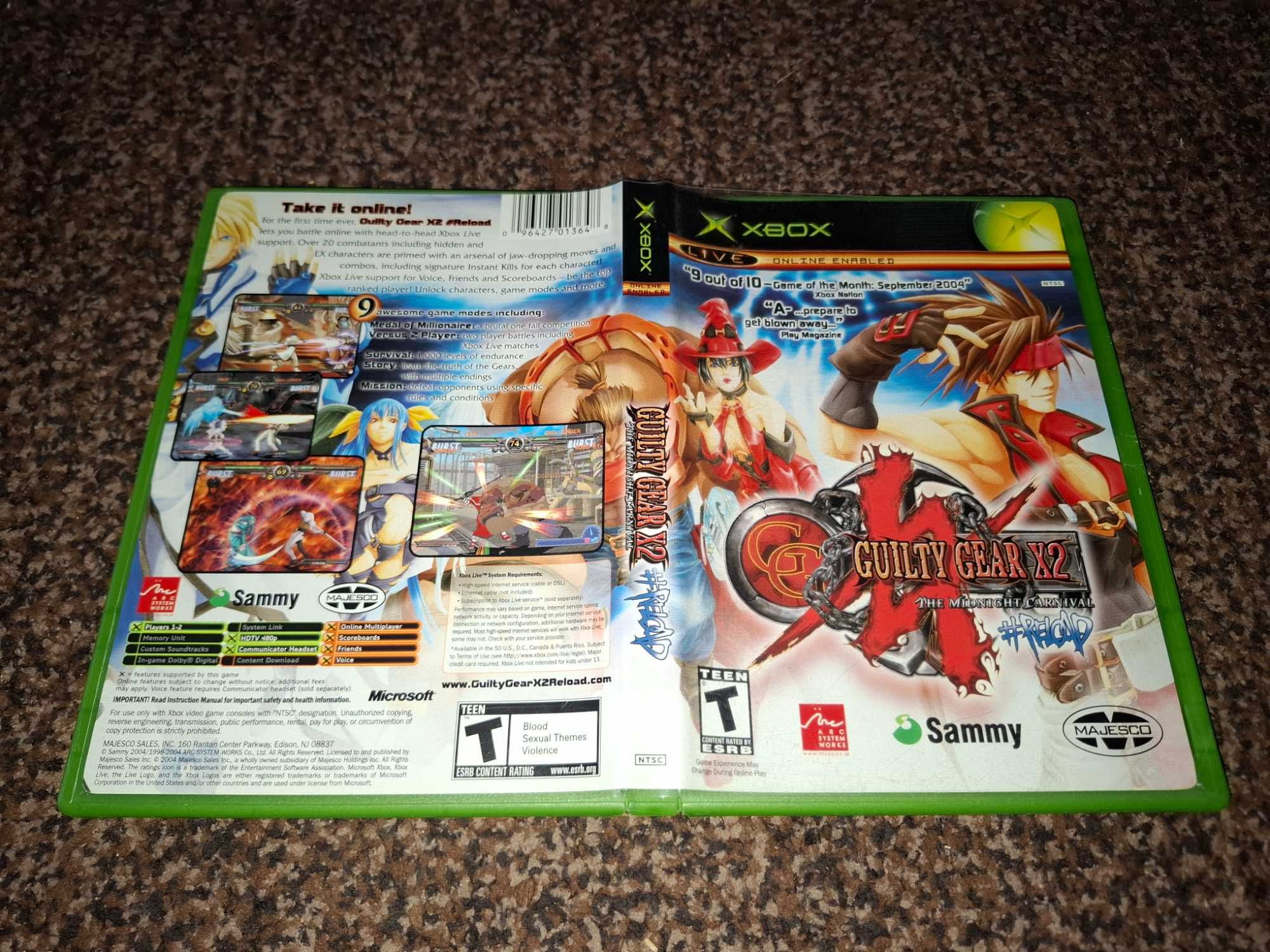 Guilty Gear X2 The Midnight Carnival #Reload [NTSC-U] Xbox