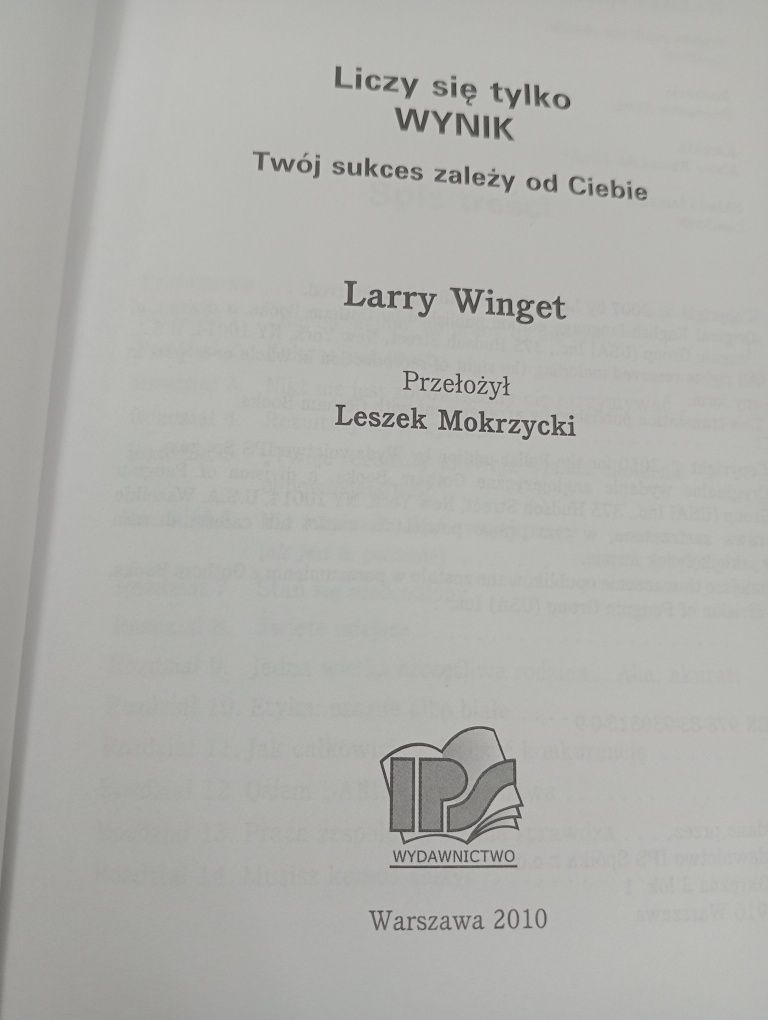 Liczy się tylko wynik - Larry Winget
