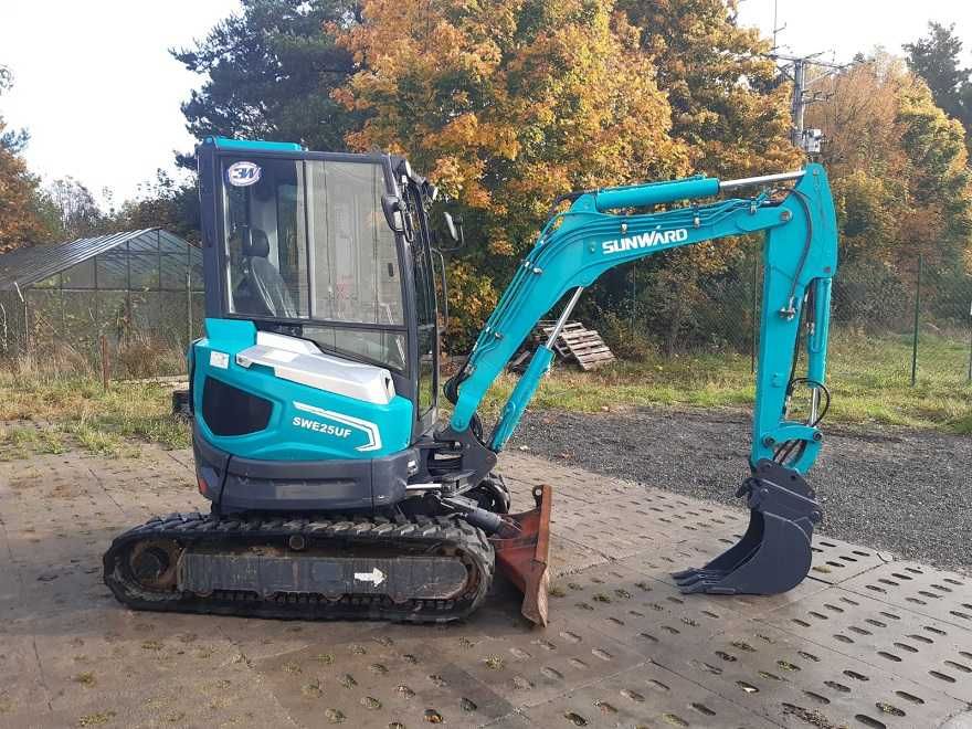 Mini-koparka SUNWARD SWE 25UF, 2650 kg, Rok 2020, Nowy Osprzęt !!!