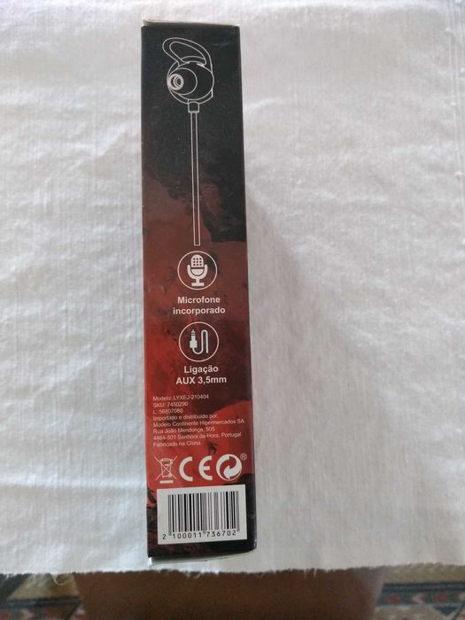 Auriculares gaming com microfone, NOVOS!