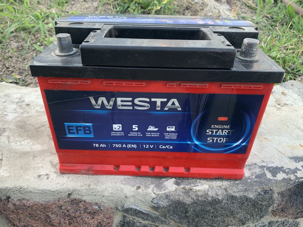 Продам акумулятор як новий westa