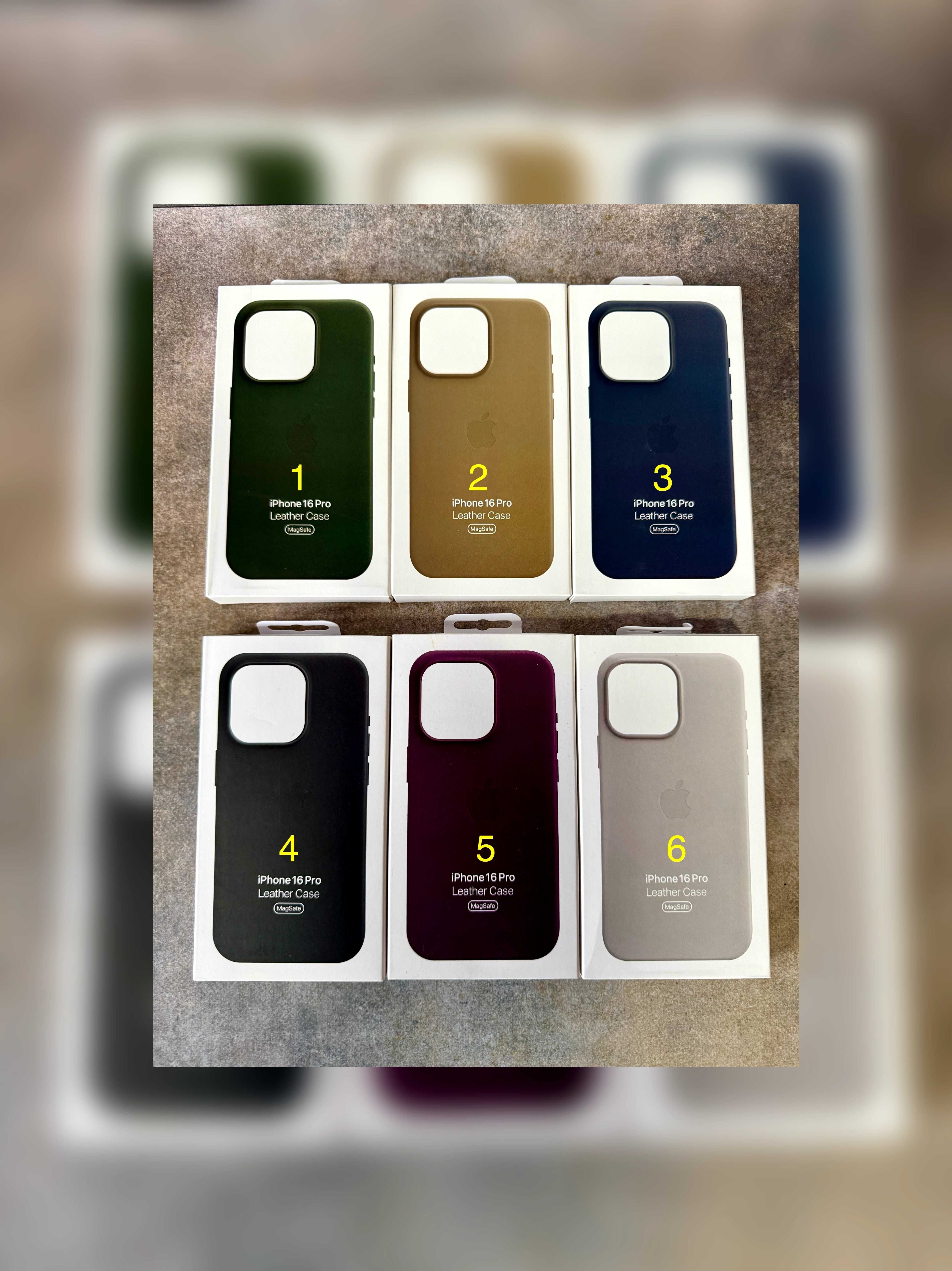 Чохол Leather Case MagSafe + Animation iPhone 16 16 Pro Max чехол