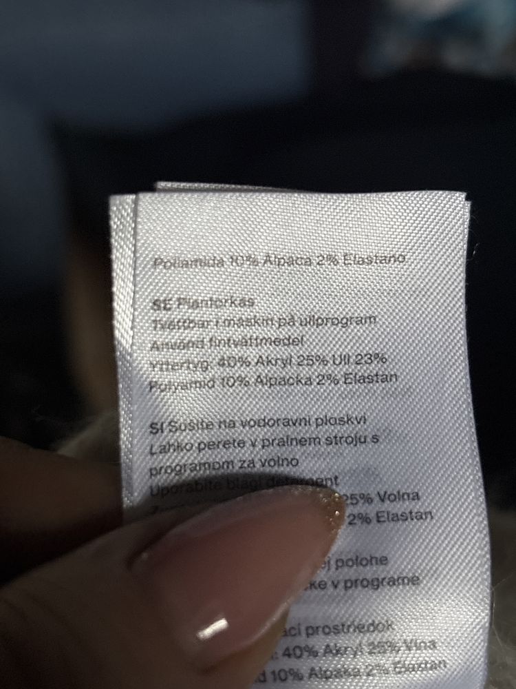 Swetr cieply polimidum alpaka ielastyn
