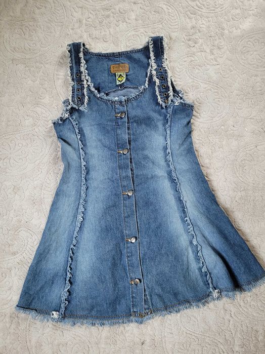 Jeansowa sukienka dla dziewczynki