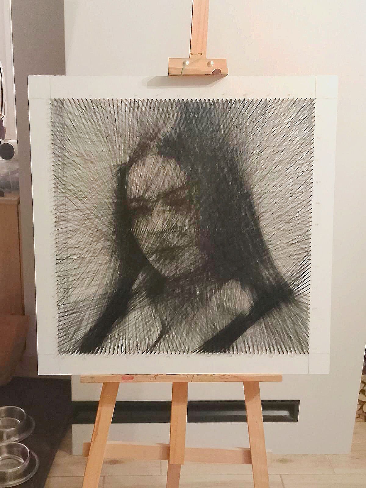 Obraz String art na podstawie zdjęcia Prezent na ślub lub rocznicę