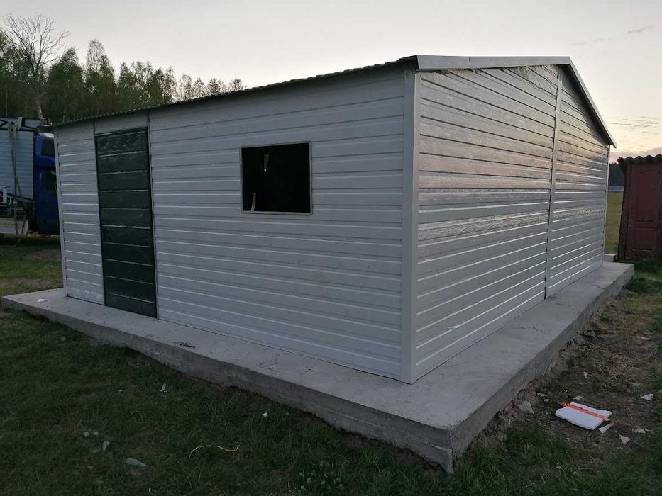 Dwustanowiskowy garaż + DRZWI Dwuspad