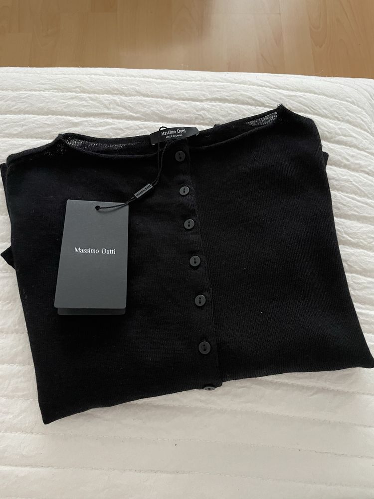 Lekki kardigan Massimo Dutti  wełna