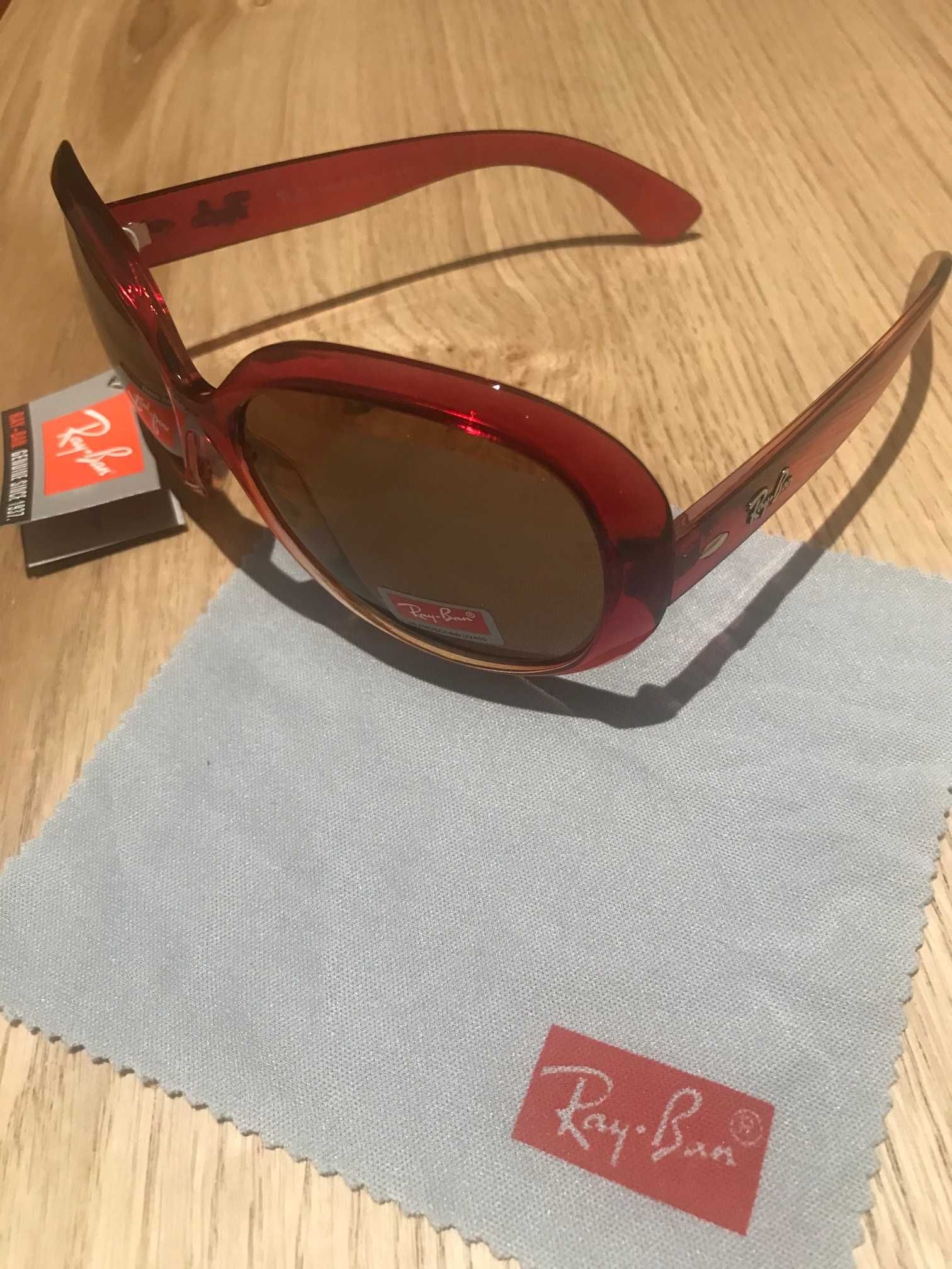 Óculos de sol Ray Ban vermelhos