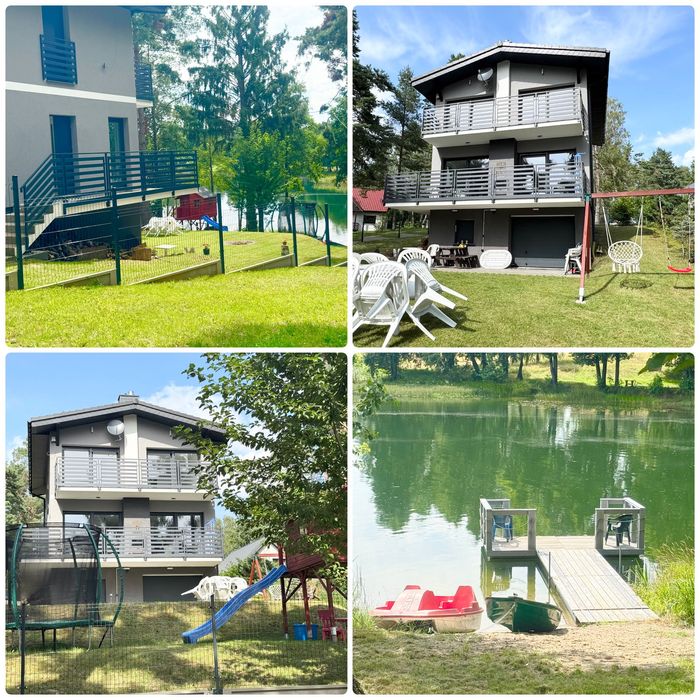 Domek dom caloroczny Porost do wynajecia DO 8 OSOB nad jeziorze