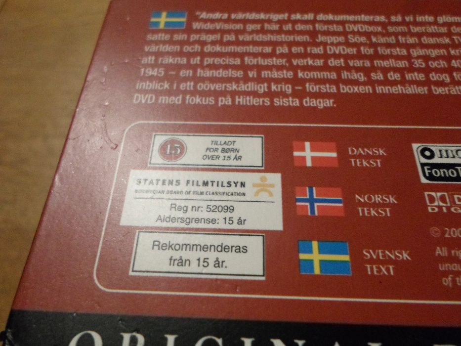 Europa i Flammer II wojna światowa zestaw DVD
