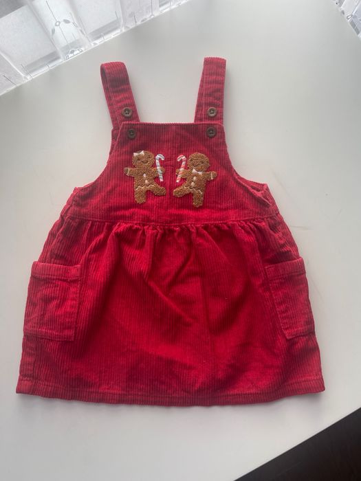 Різдвяне новорічна платтячко M&S 6-9 72см
